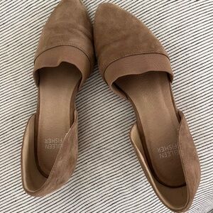 Eileen Fisher Fawn Suede Wedges